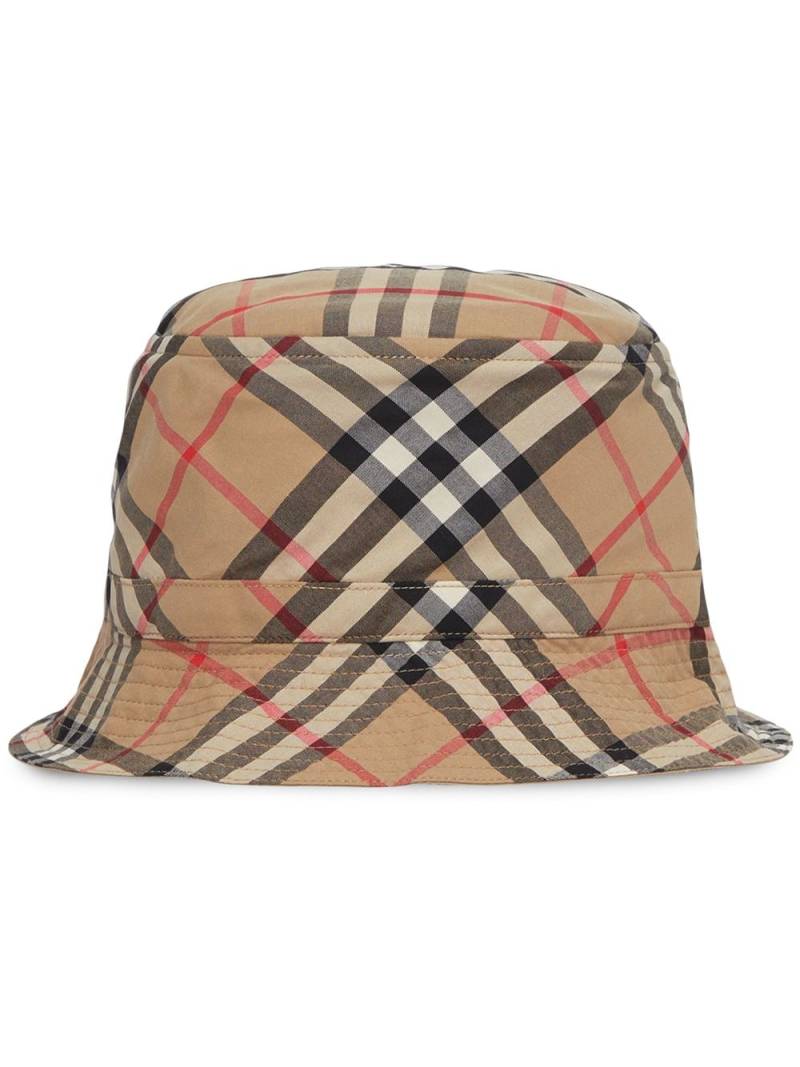 Burberry Kids Fischerhut mit Vintage-Check - Braun von Burberry Kids