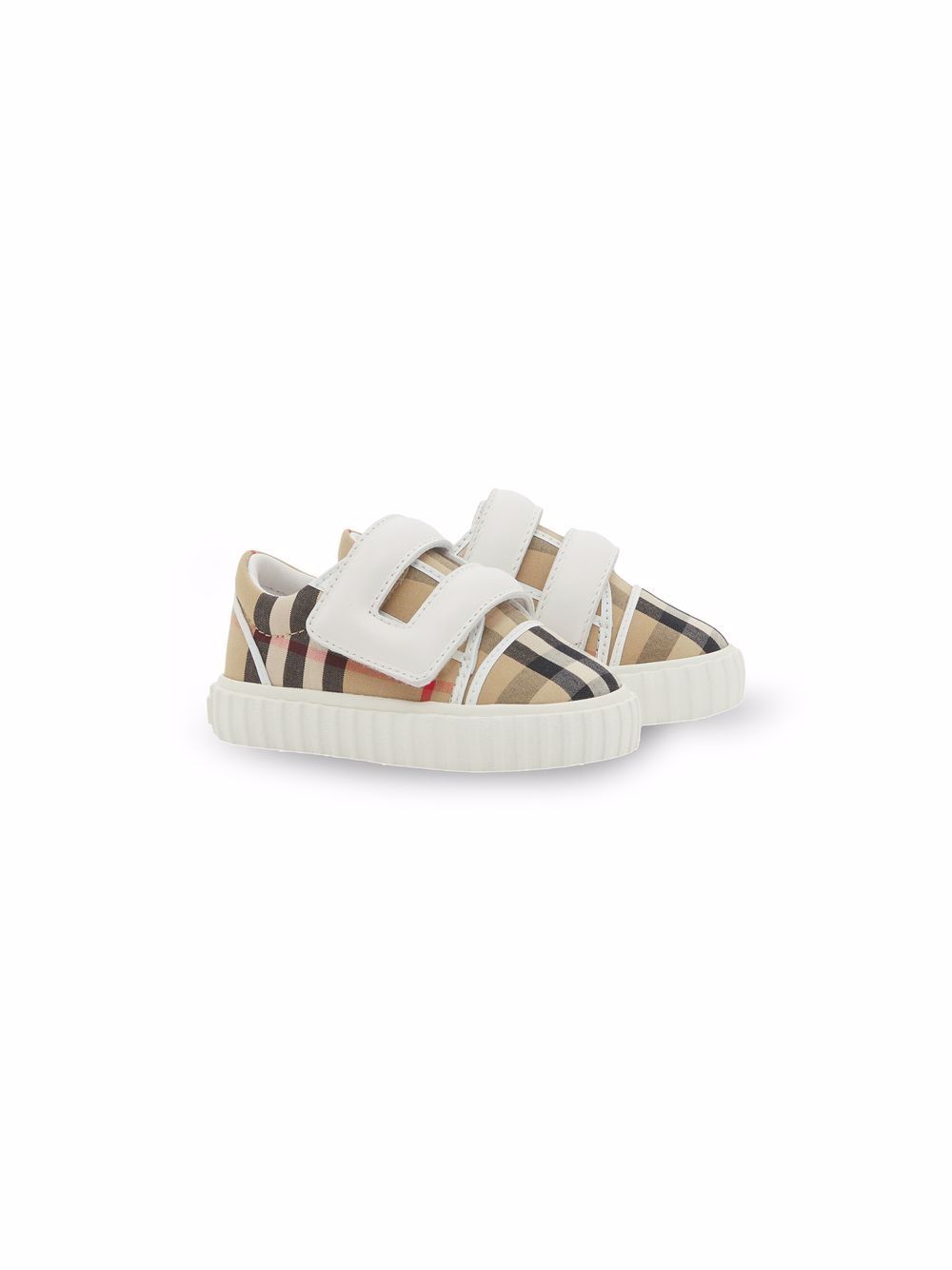 Burberry Kids Sneakers mit Vintage-Check - Nude von Burberry Kids