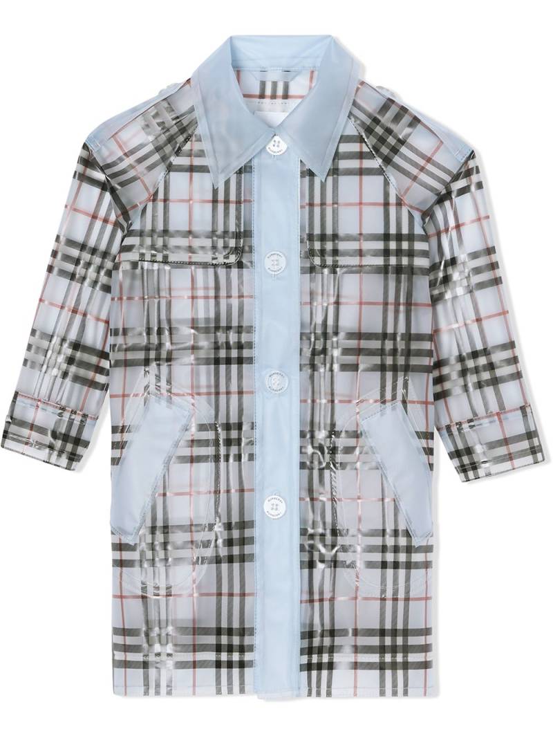 Burberry Kids Wasserdichter Trenchcoat - Blau von Burberry Kids