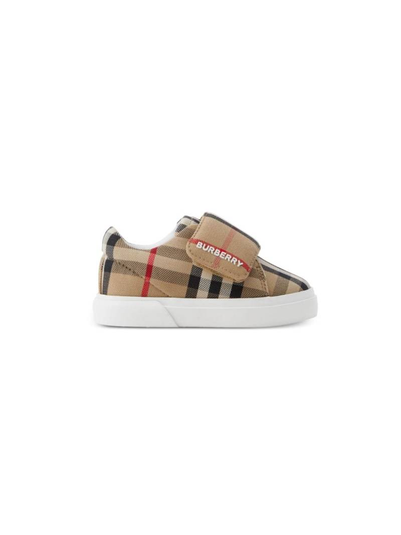 Burberry Kids Sneakers mit Karomuster - Nude von Burberry Kids