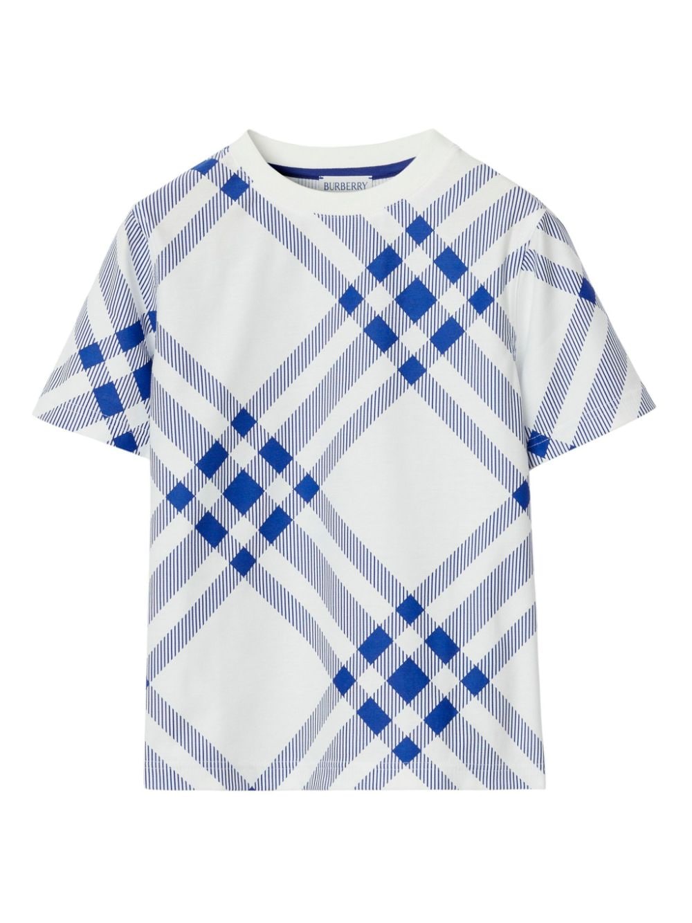 Burberry Kids Kariertes T-Shirt - Weiß von Burberry Kids