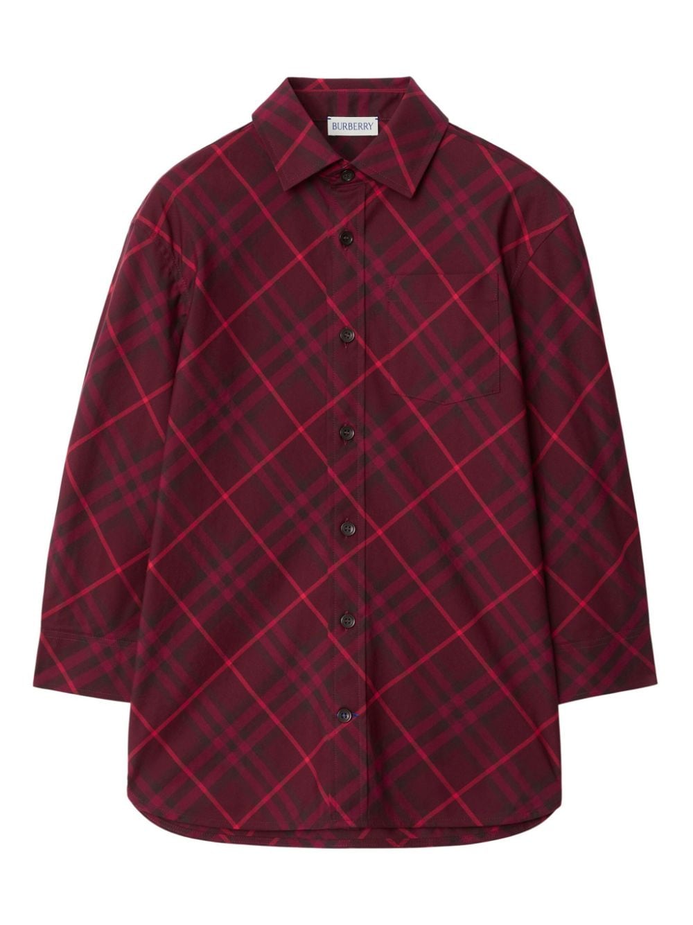 Burberry Kids Kariertes Hemd - Rot von Burberry Kids