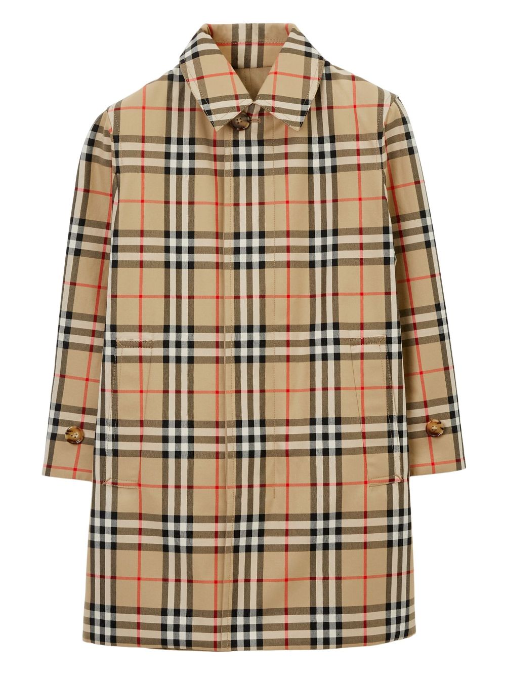 Burberry Kids Wendbarer Mantel mit Check - Braun von Burberry Kids