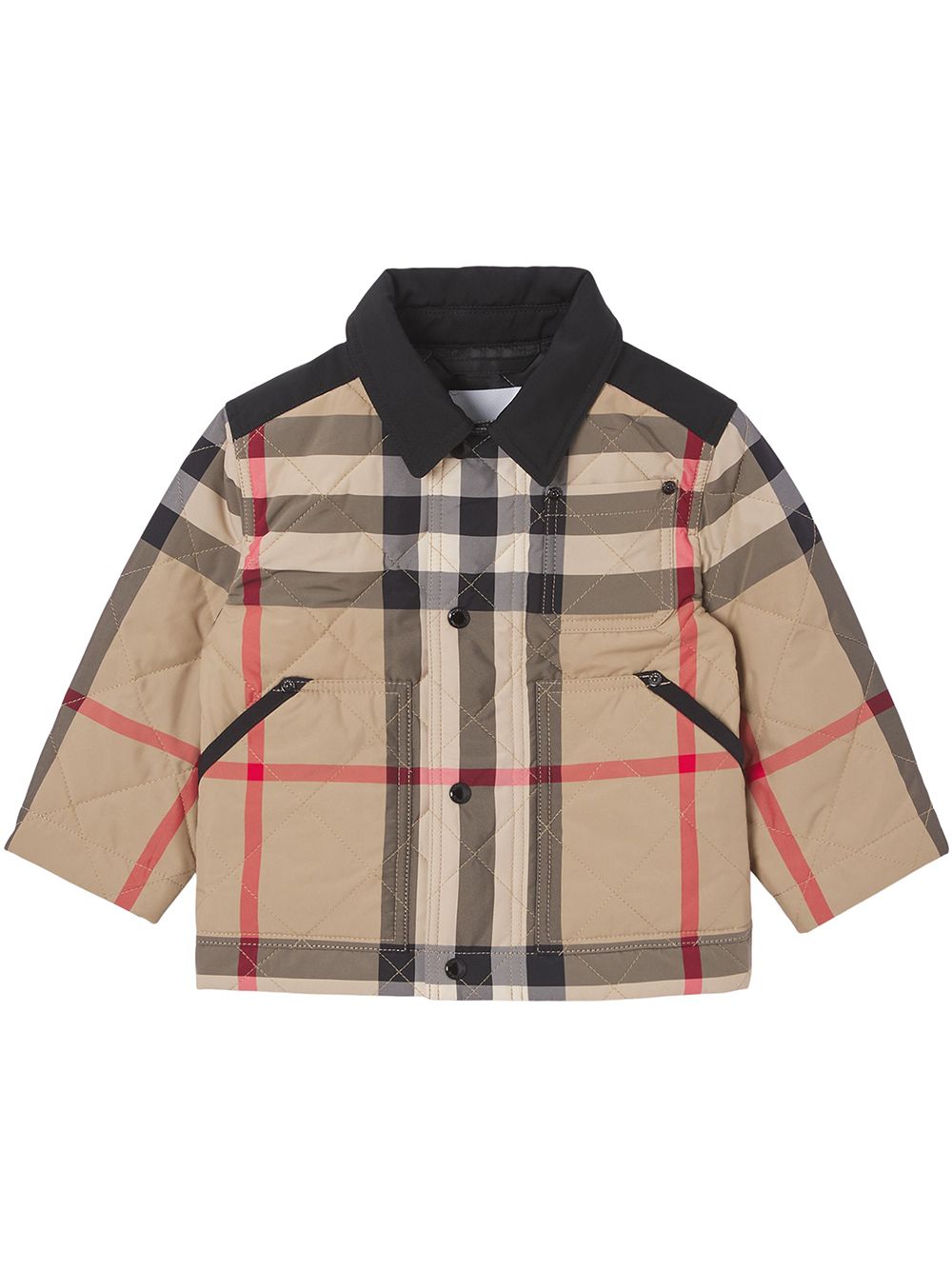 Burberry Kids Gesteppte Jacke - Nude von Burberry Kids