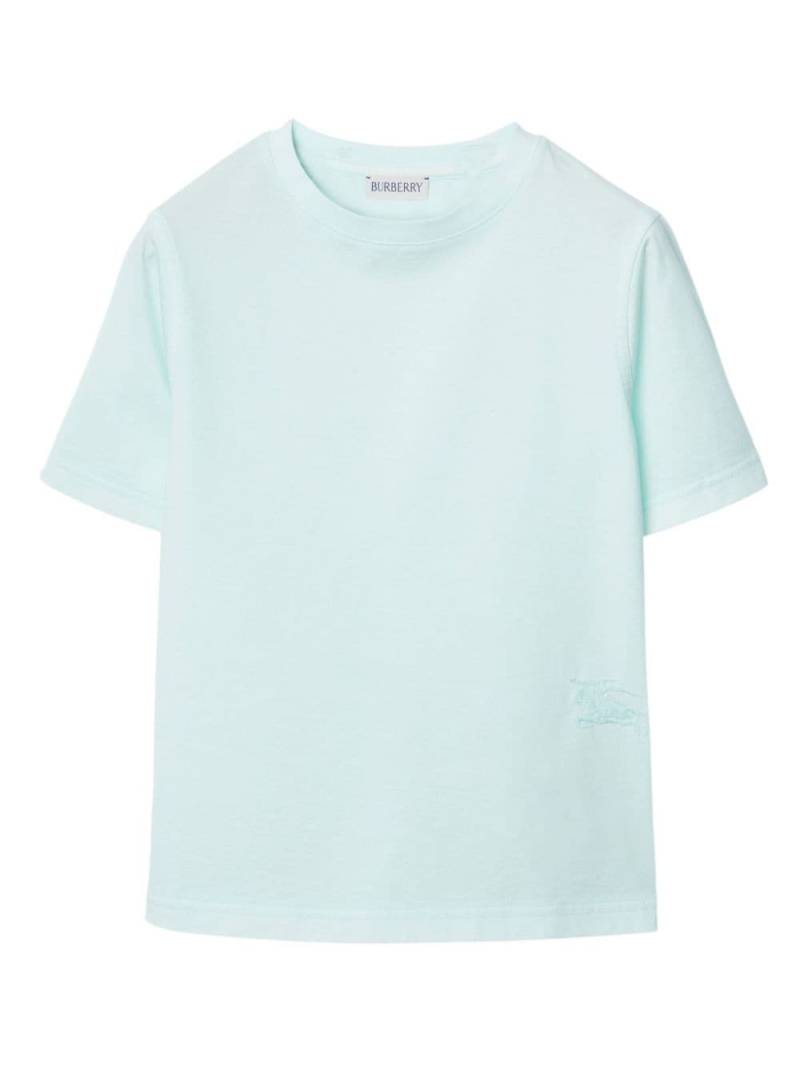 Burberry Kids T-Shirt mit Logo-Stickerei - Blau von Burberry Kids