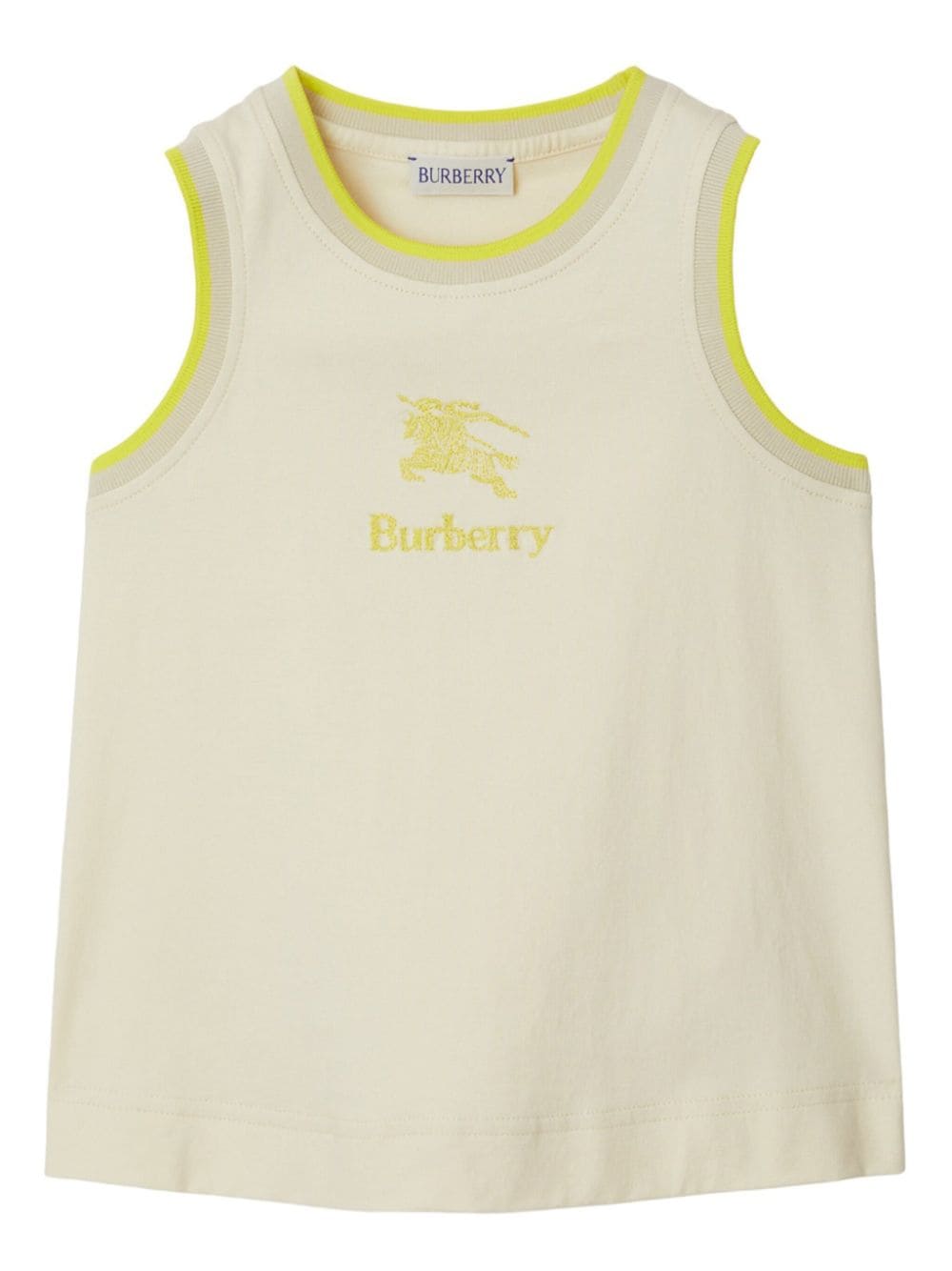 Burberry Kids Trägershirt mit Logo-Stickerei - Nude von Burberry Kids