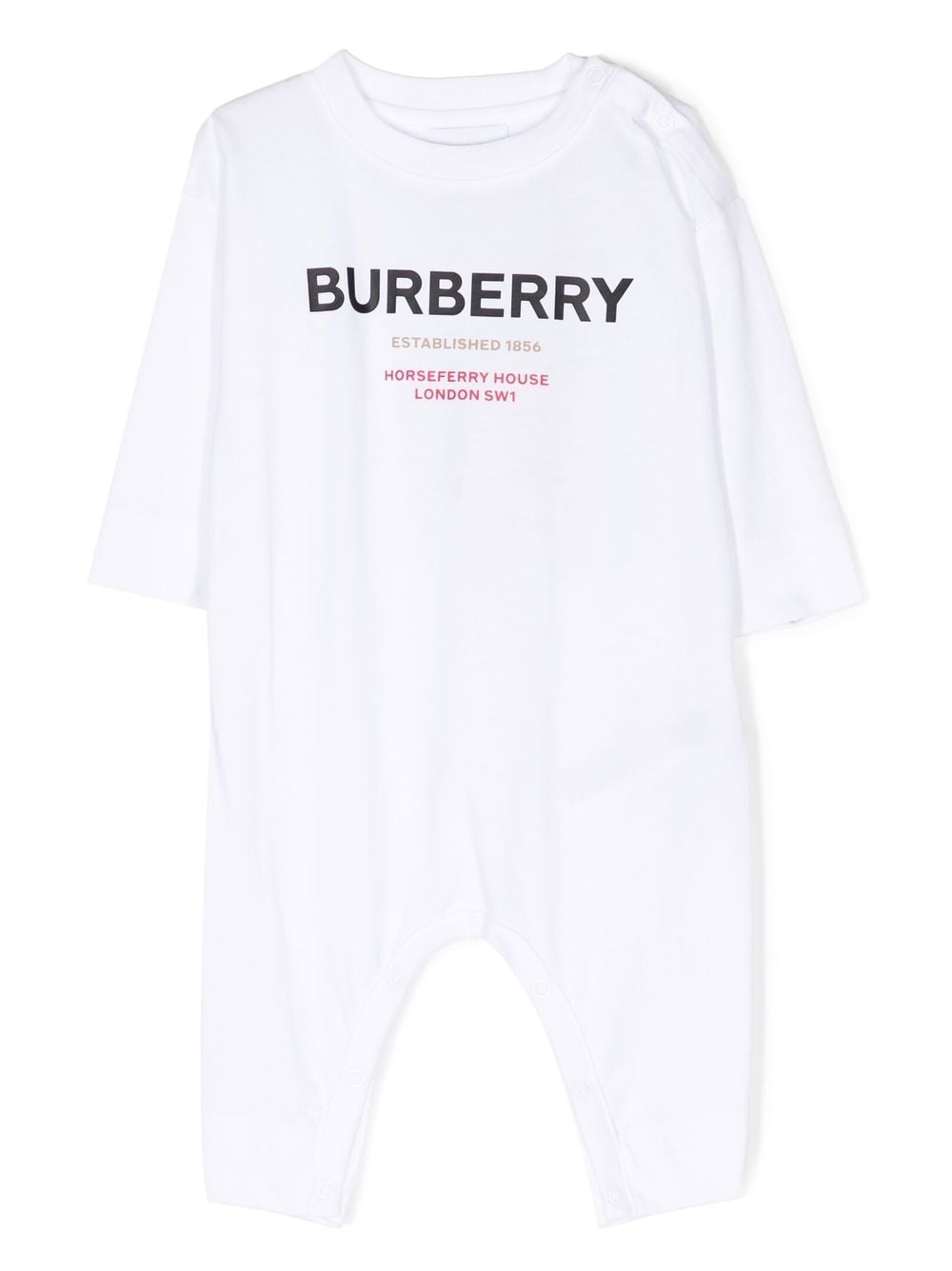 Burberry Kids Body mit Logo-Print - Weiß von Burberry Kids