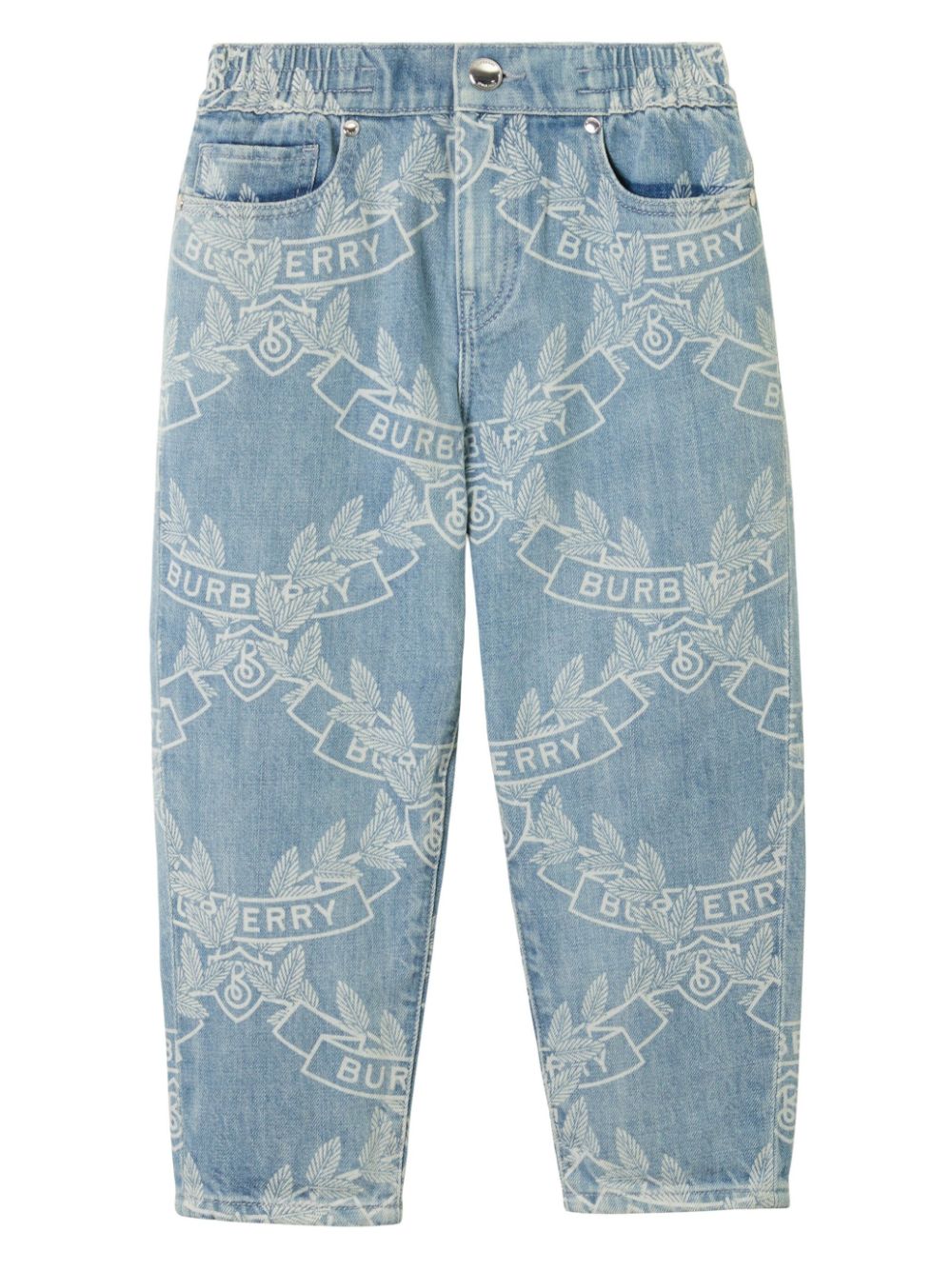 Burberry Kids Jeans mit Logo-Print - Blau von Burberry Kids