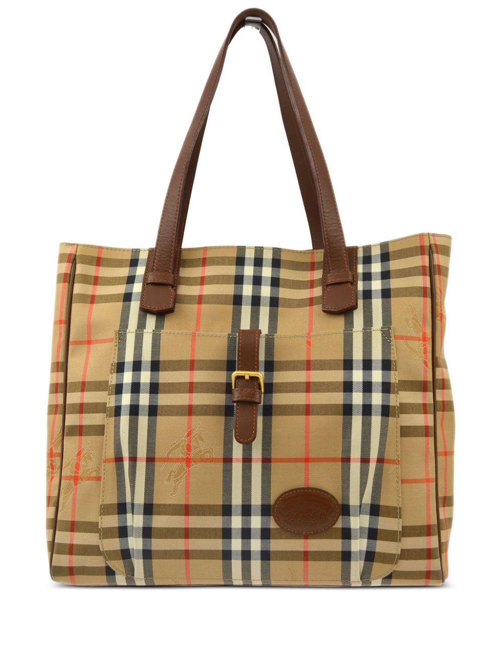 Burberry Pre-Owned 1990-2000 Shopper mit House-Check - Braun von Burberry Pre-Owned