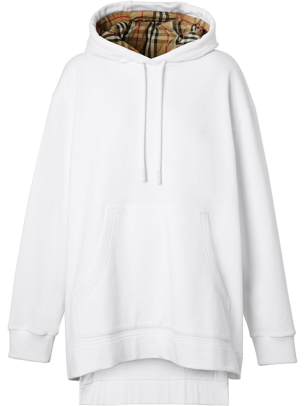 Burberry Asymmetrischer Kapuzenpullover - Weiß von Burberry