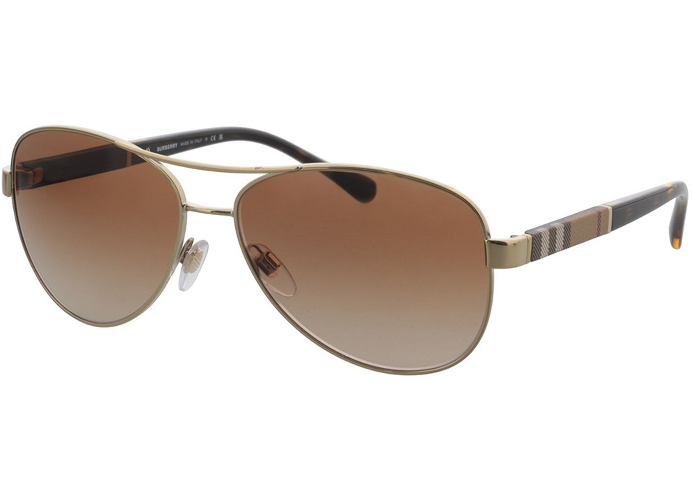 Burberry BE3080 114513 59-14 Sonnenbrille mit Sehstärke erhältlich, Damen, Vollrand, Pilot von Burberry