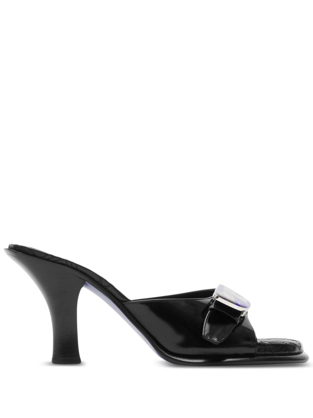 Burberry Bay Mules aus Leder - Schwarz von Burberry