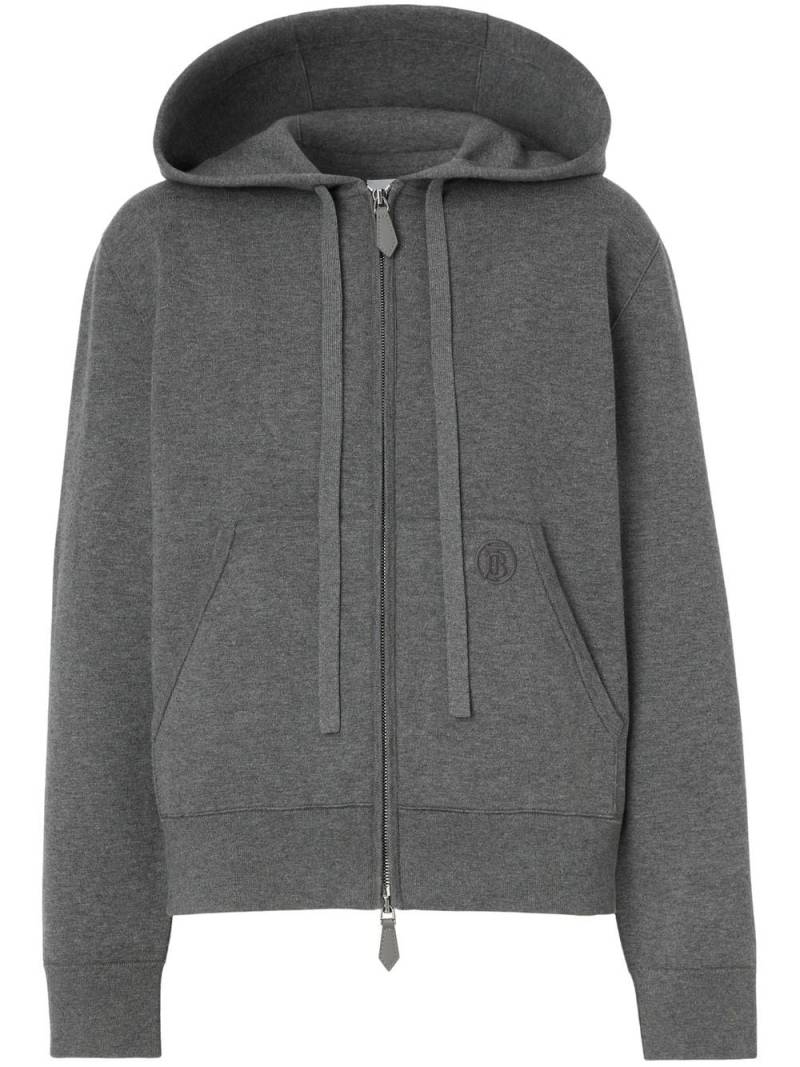 Burberry Bestickter Hoodie - Grau von Burberry