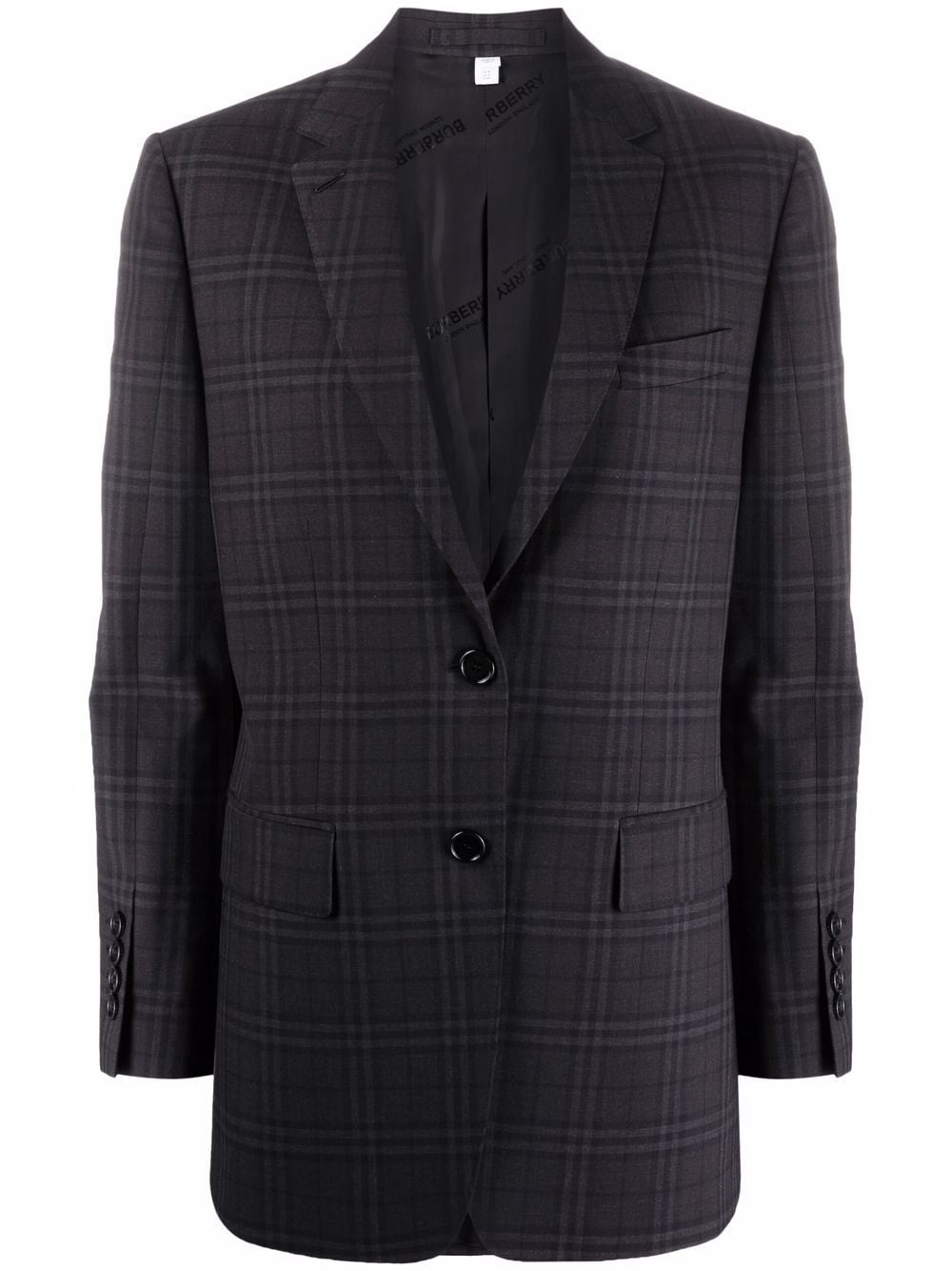 Burberry Blazer mit Karomuster - Schwarz von Burberry