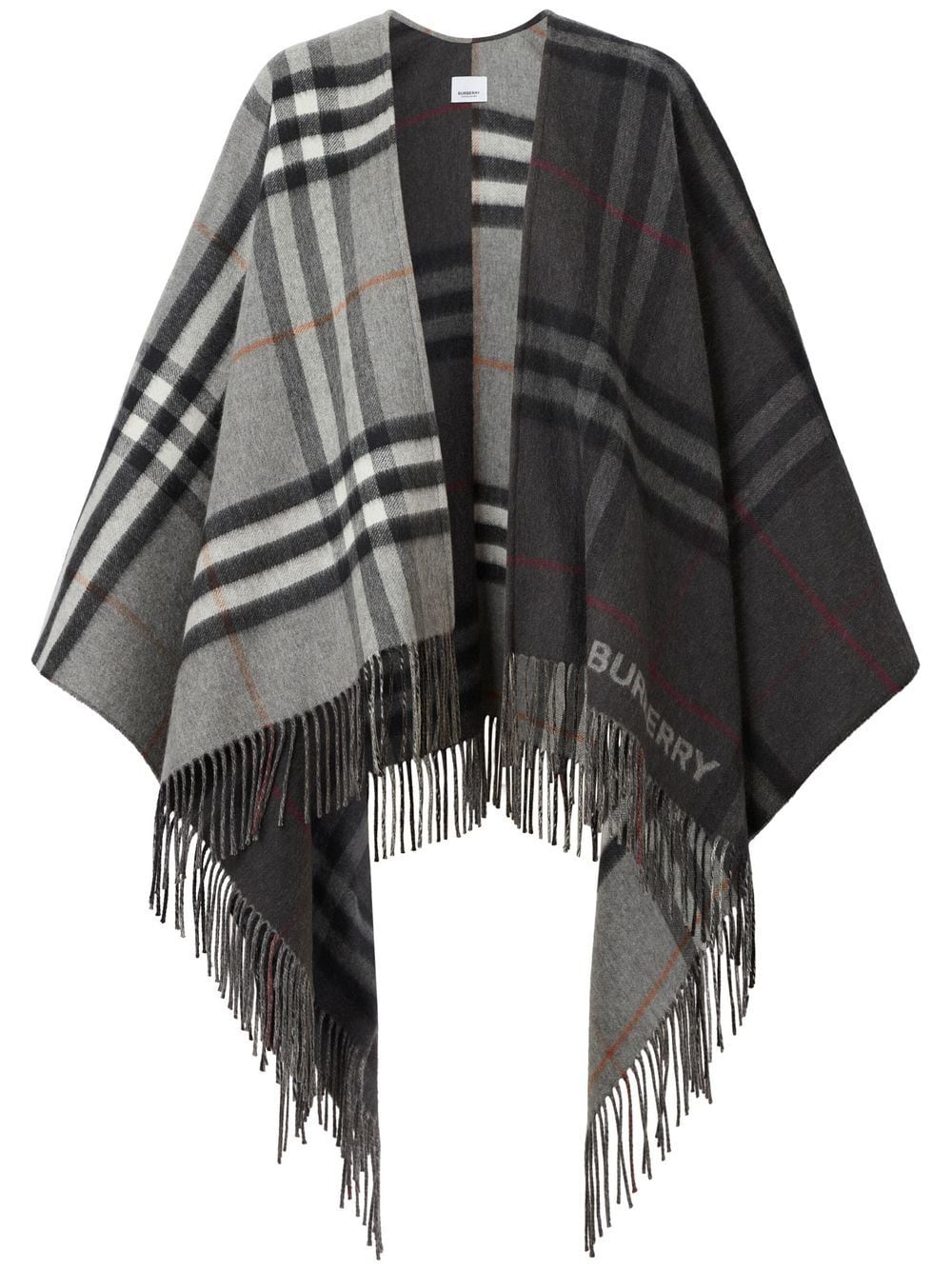 Burberry Cape mit Karomuster - Grau von Burberry