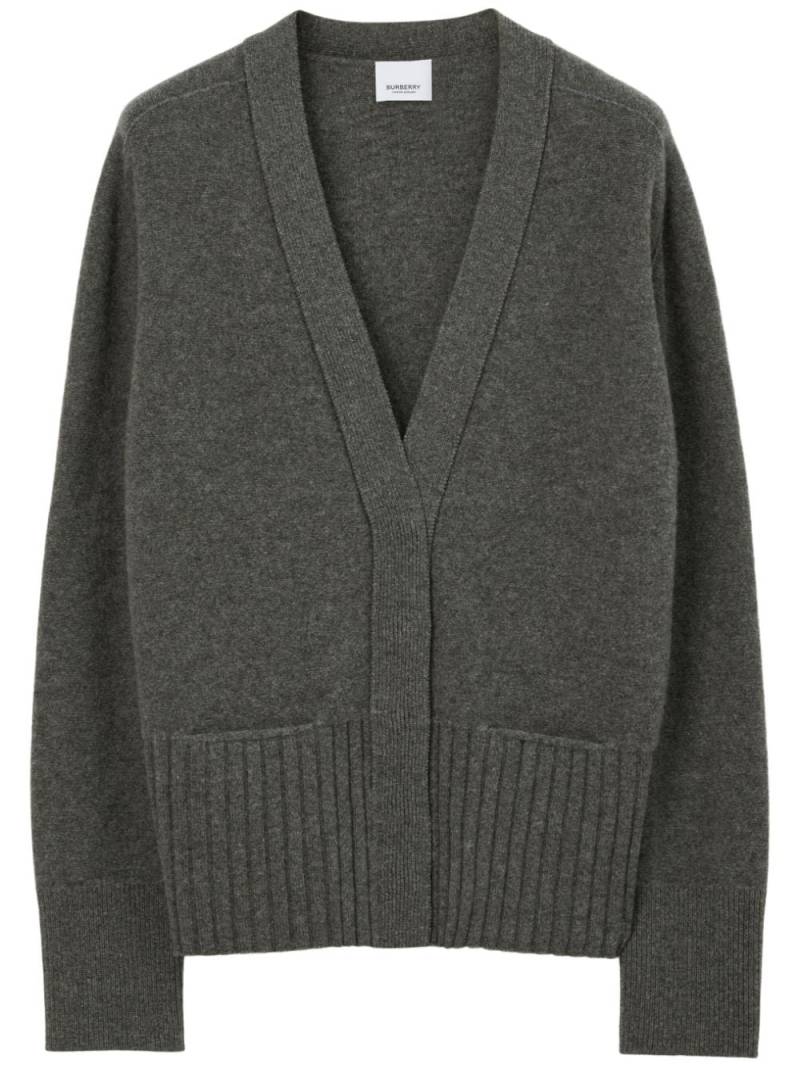 Burberry Cardigan mit V-Ausschnitt - Grau von Burberry