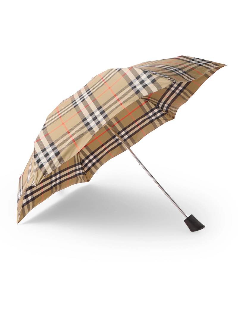 Burberry - Checked Umbrella - Men - Neutrals von Burberry