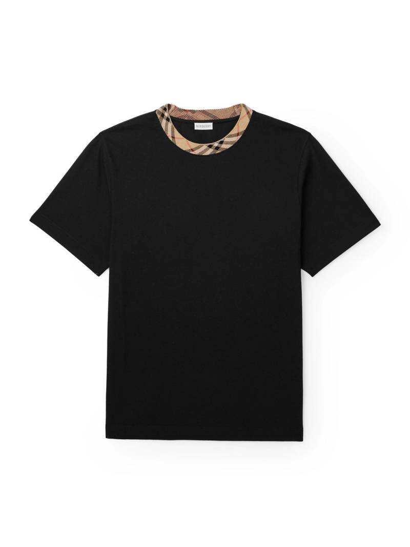 Burberry - Cotton-Jersey T-Shirt - Men - Black - M von Burberry