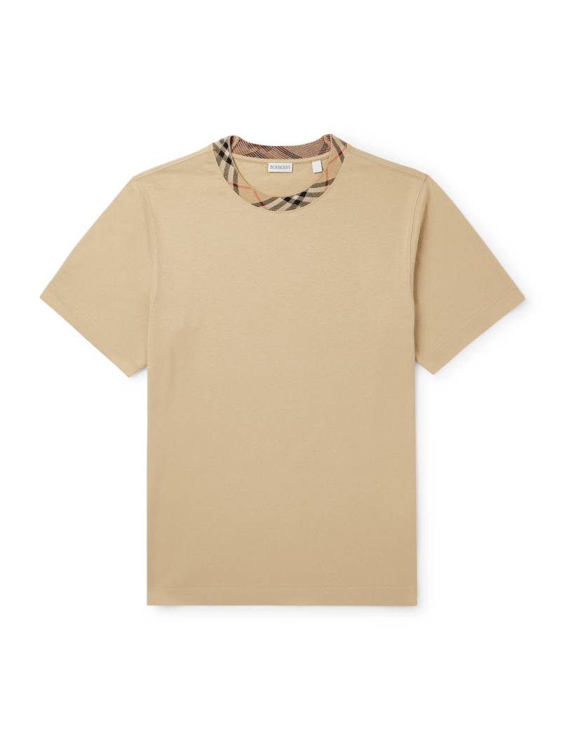 Burberry - Cotton-Jersey T-Shirt - Men - Neutrals - M von Burberry