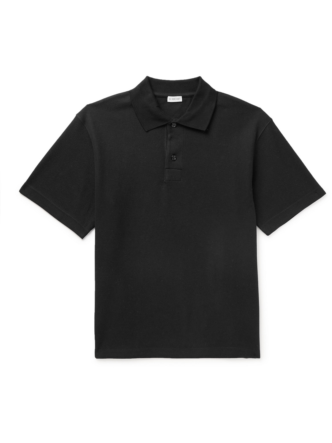 Burberry - Cotton-Piqué Polo Shirt - Men - Black - XL von Burberry