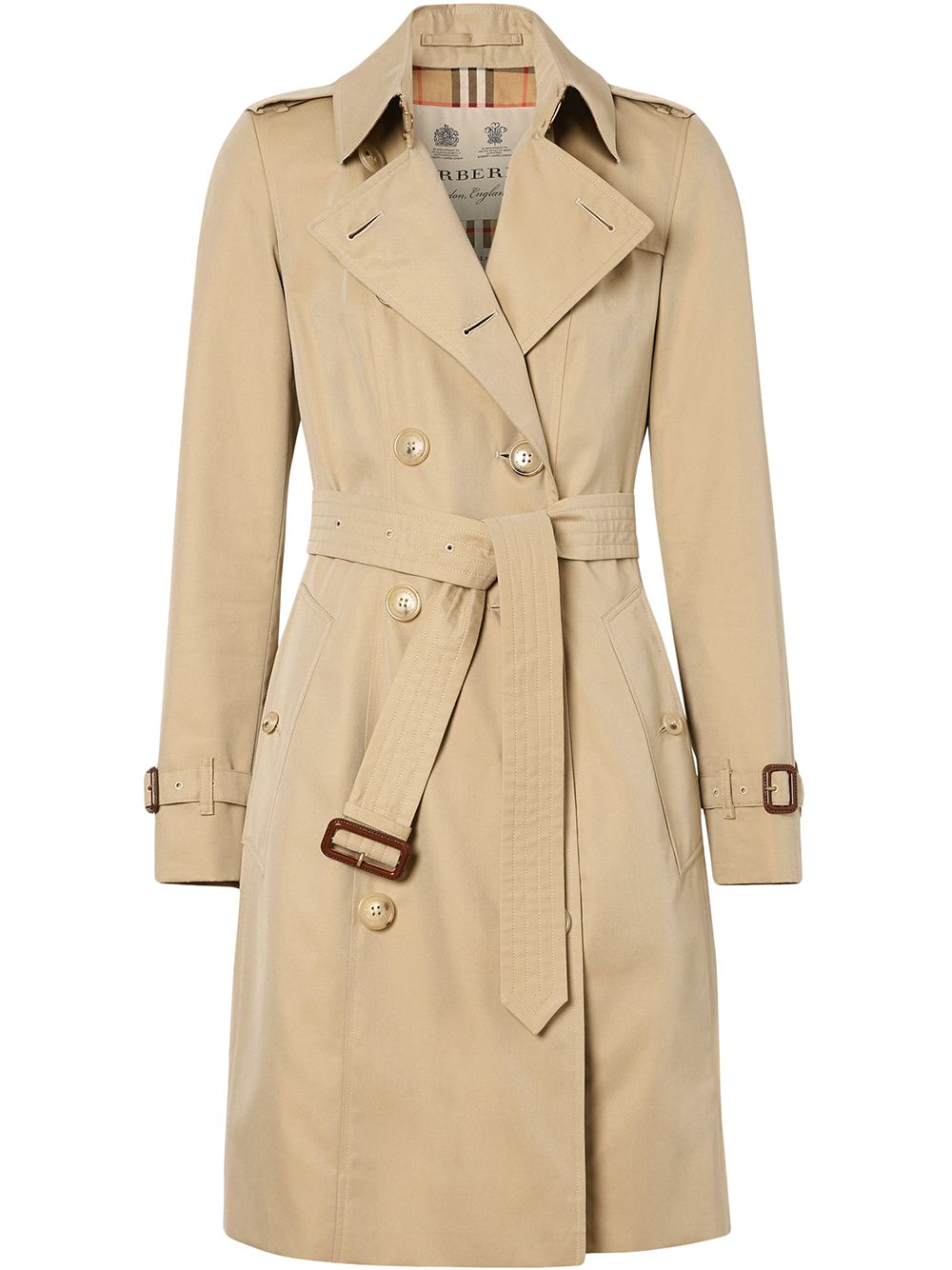 Burberry Doppelreihiger Trenchcoat - Nude von Burberry