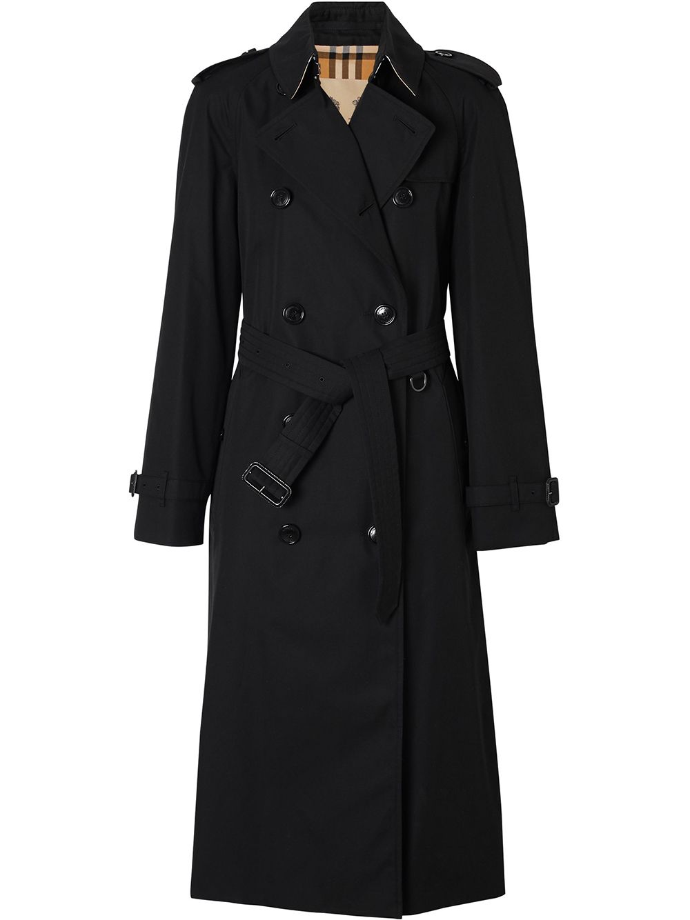 Burberry Doppelreihiger Trenchcoat - Schwarz von Burberry