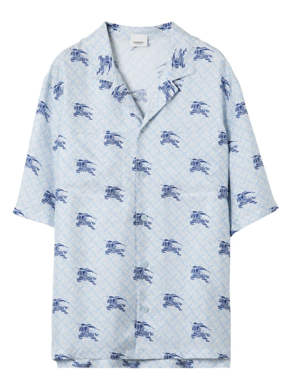 Burberry Pyjama-Oberteil mit Monogramm - Blau von Burberry