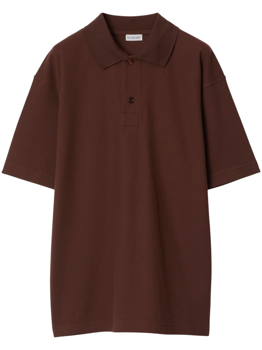 Burberry Poloshirt mit Ritteremblem-Stickerei - Braun von Burberry