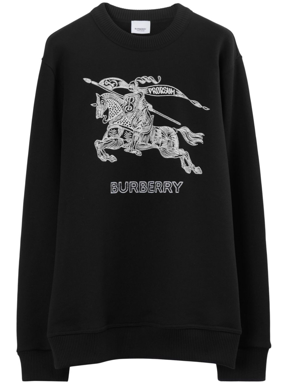 Burberry Sweatshirt mit Ritteremblem - Schwarz von Burberry