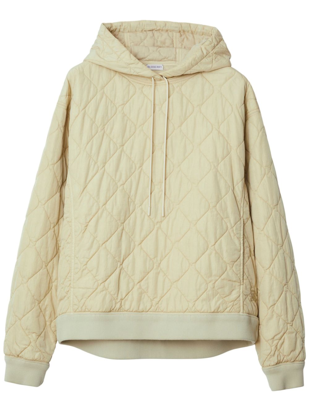 Burberry Gesteppter Hoodie mit Equestrian Knight-Stickerei - Nude von Burberry