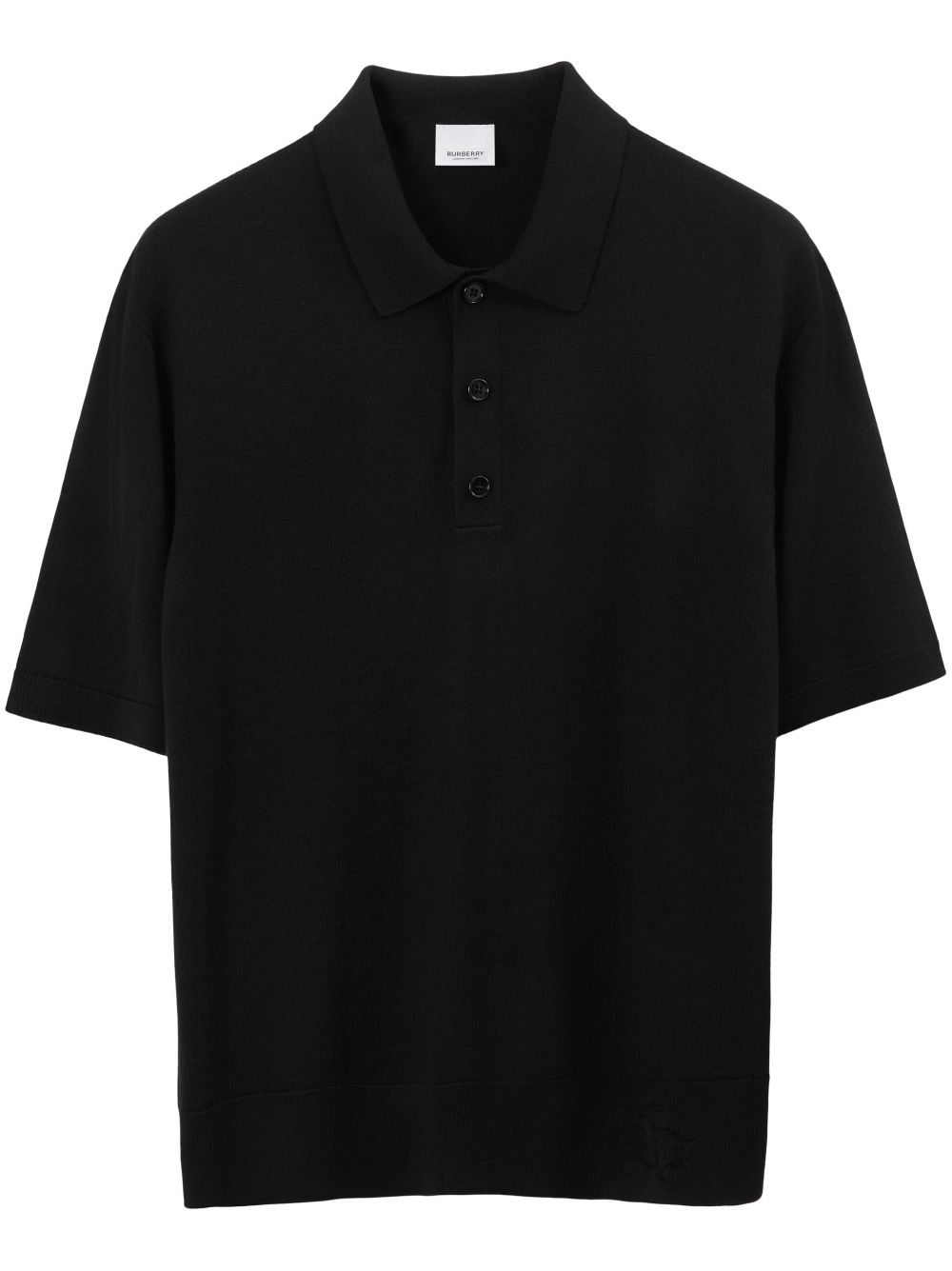 Burberry Poloshirt mit Ritteremblem - Schwarz von Burberry