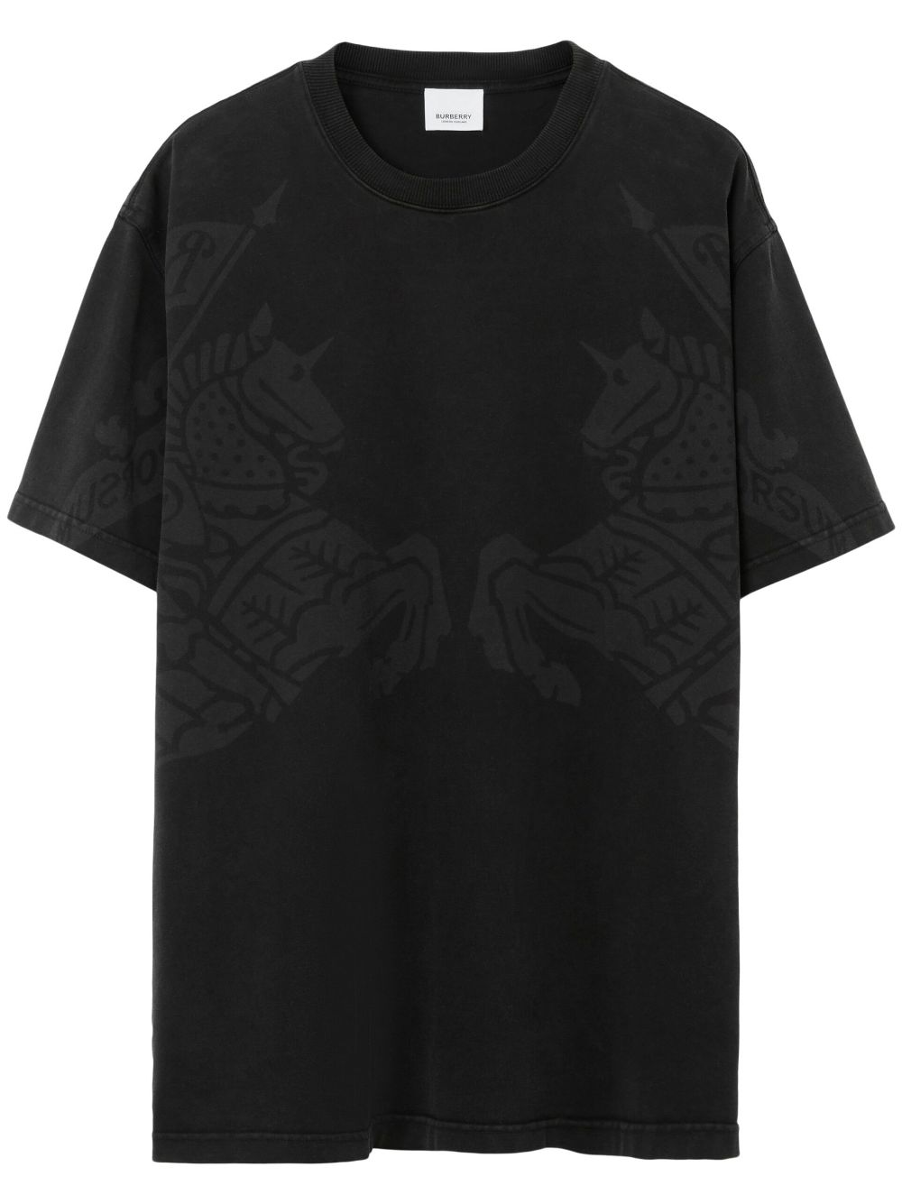 Burberry T-Shirt mit rundem Ausschnitt - Schwarz von Burberry