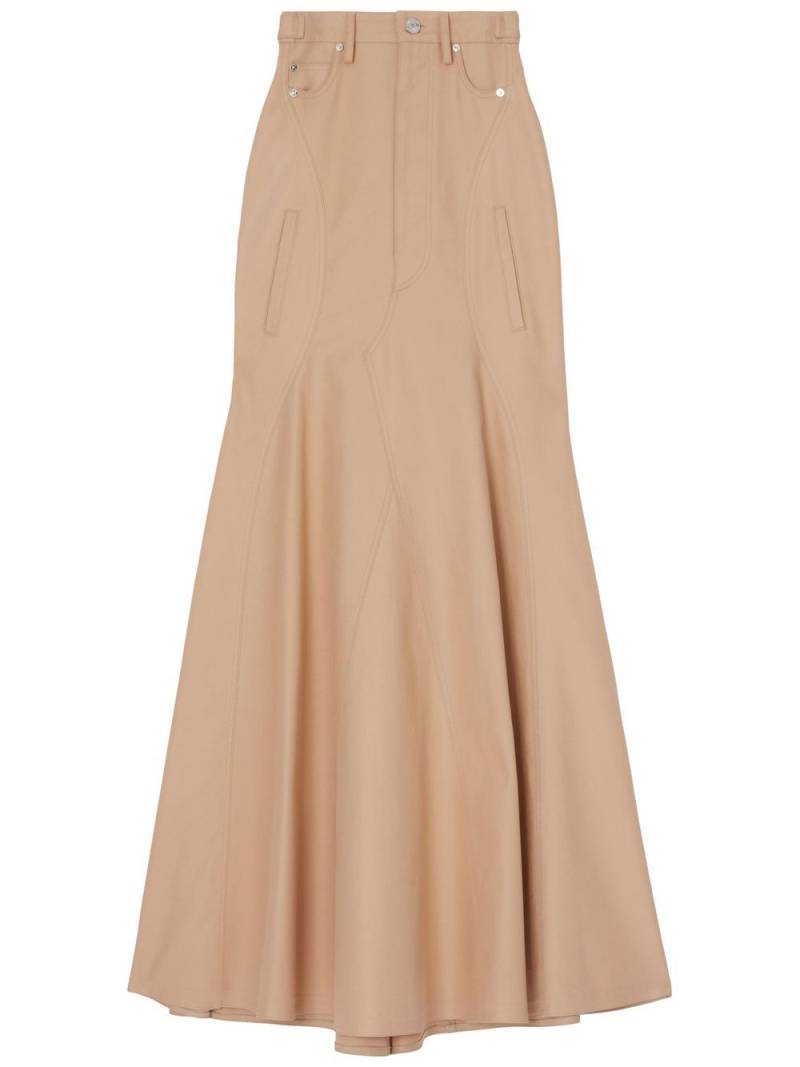 Burberry Rock aus Gabardine - Nude von Burberry