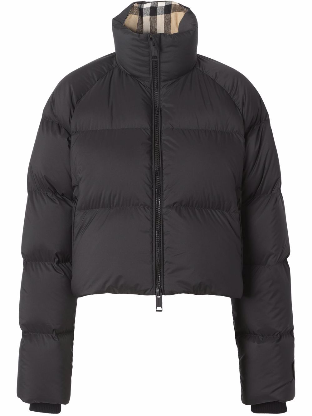 Burberry Gefütterte Cropped-Jacke - Schwarz von Burberry