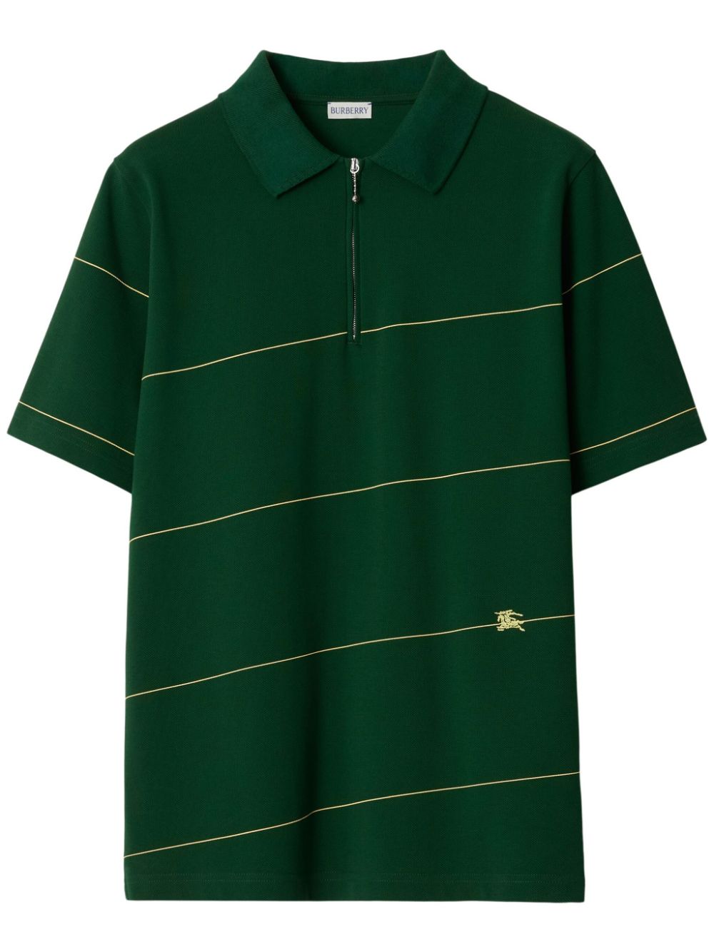 Burberry Gestreiftes Poloshirt - Grün von Burberry