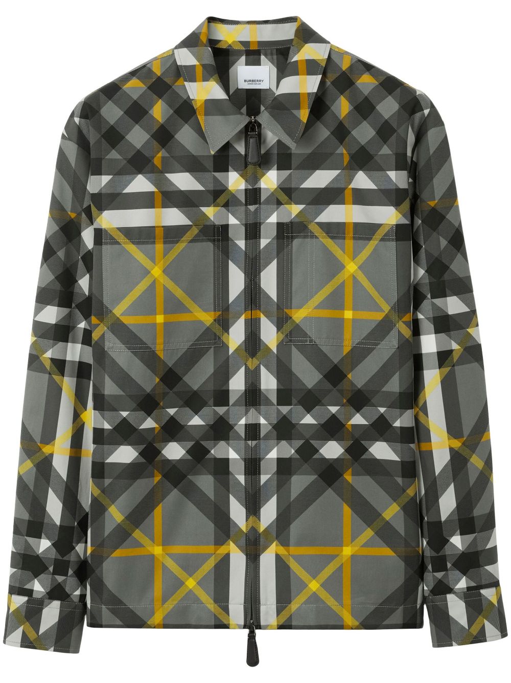 Burberry Harrington-Jacke mit Check - Grün von Burberry