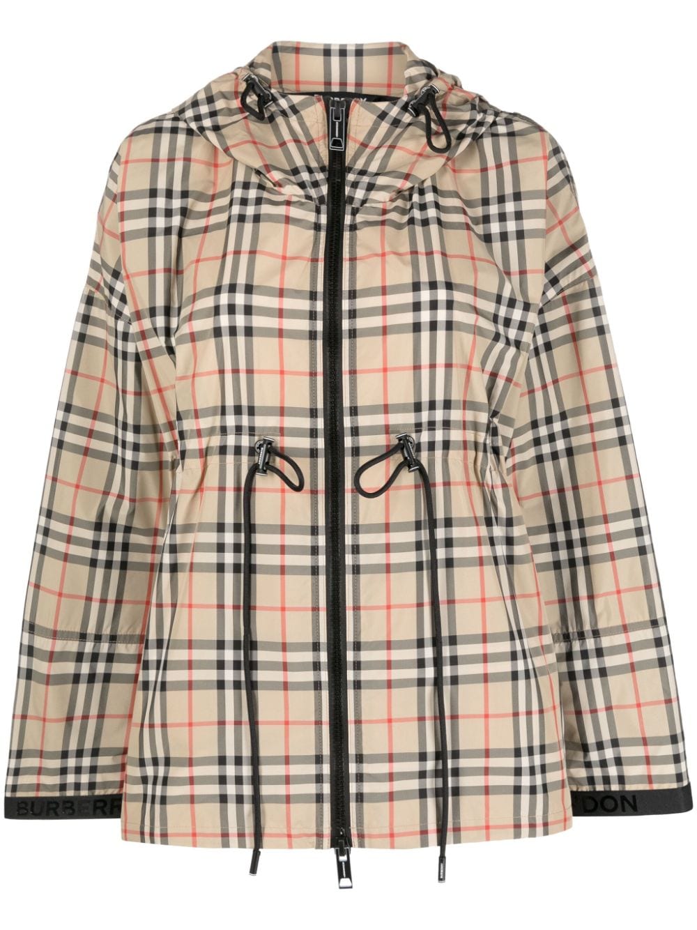 Burberry Hoodie mit Check - Nude von Burberry