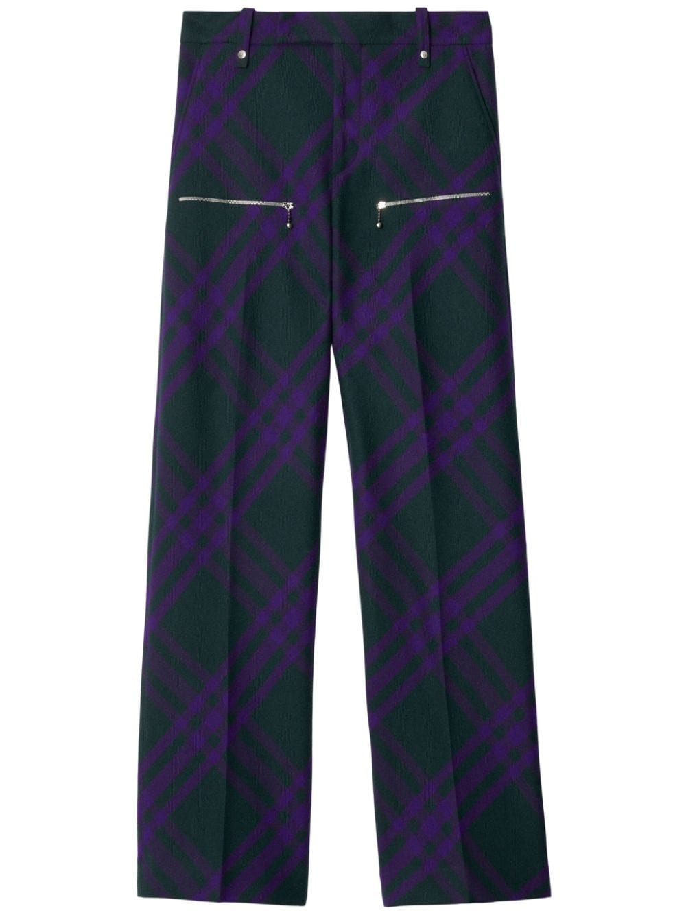 Burberry Hose mit Karomuster - Violett von Burberry