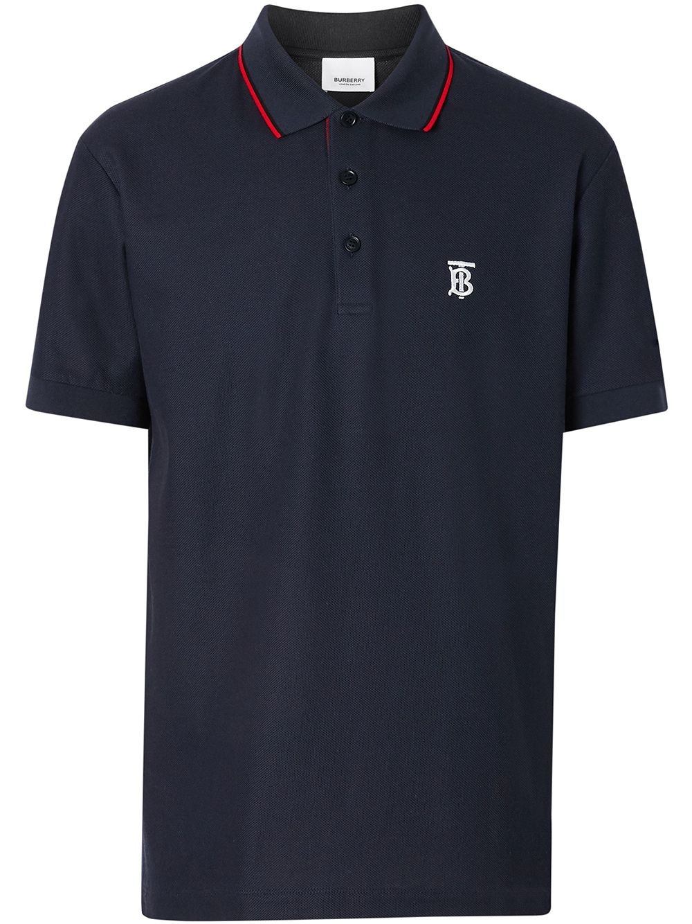 Burberry Poloshirt mit Streifendetails - Blau von Burberry