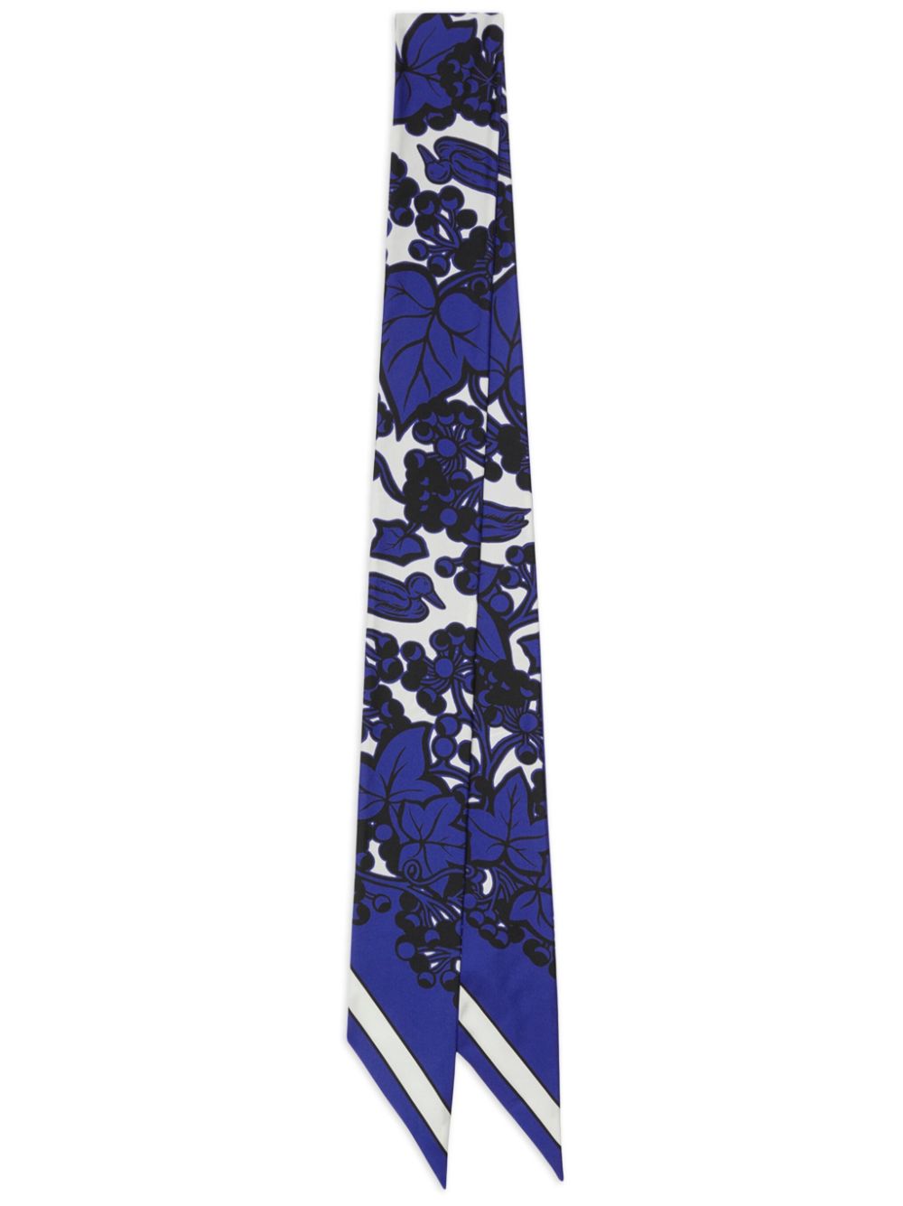 Burberry Ivy Seidenschal mit Blumen-Print - Blau von Burberry