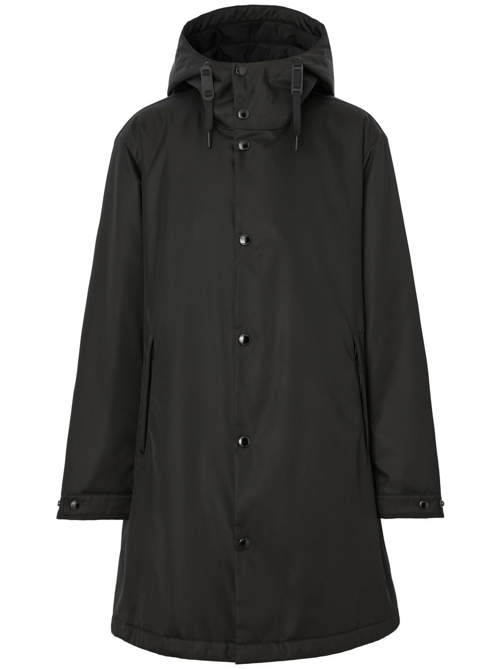 Burberry Kapuzenparka mit Logo-Print - Schwarz von Burberry