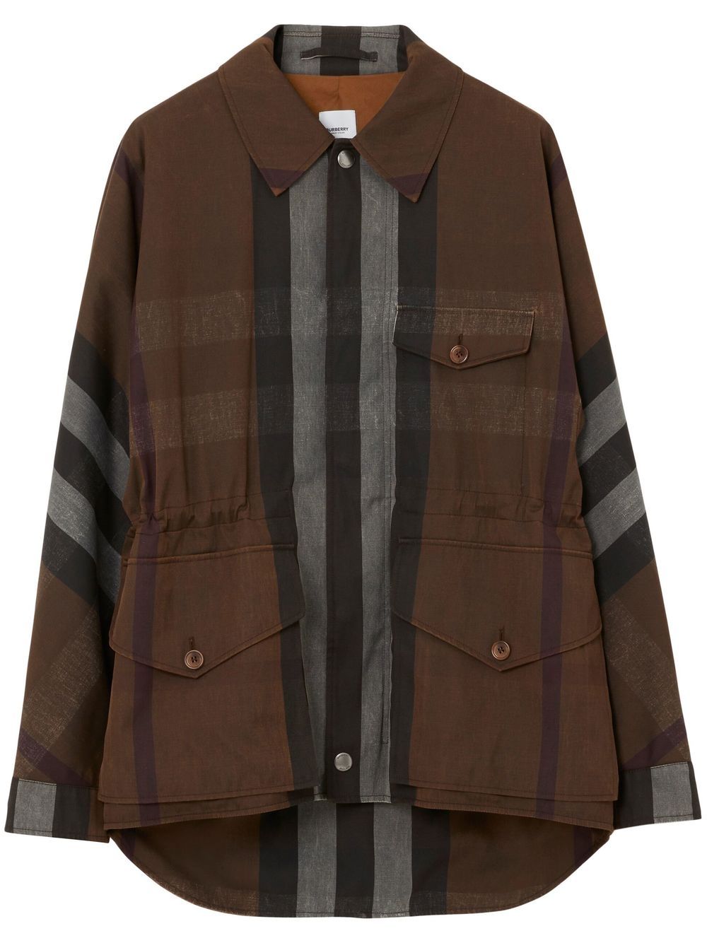 Burberry Karierte Utility-Jacke - Braun von Burberry