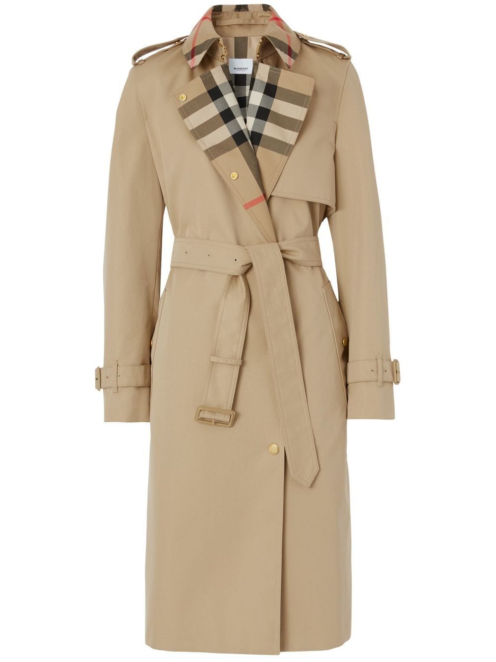 Burberry Karierter Trenchcoat - Nude von Burberry