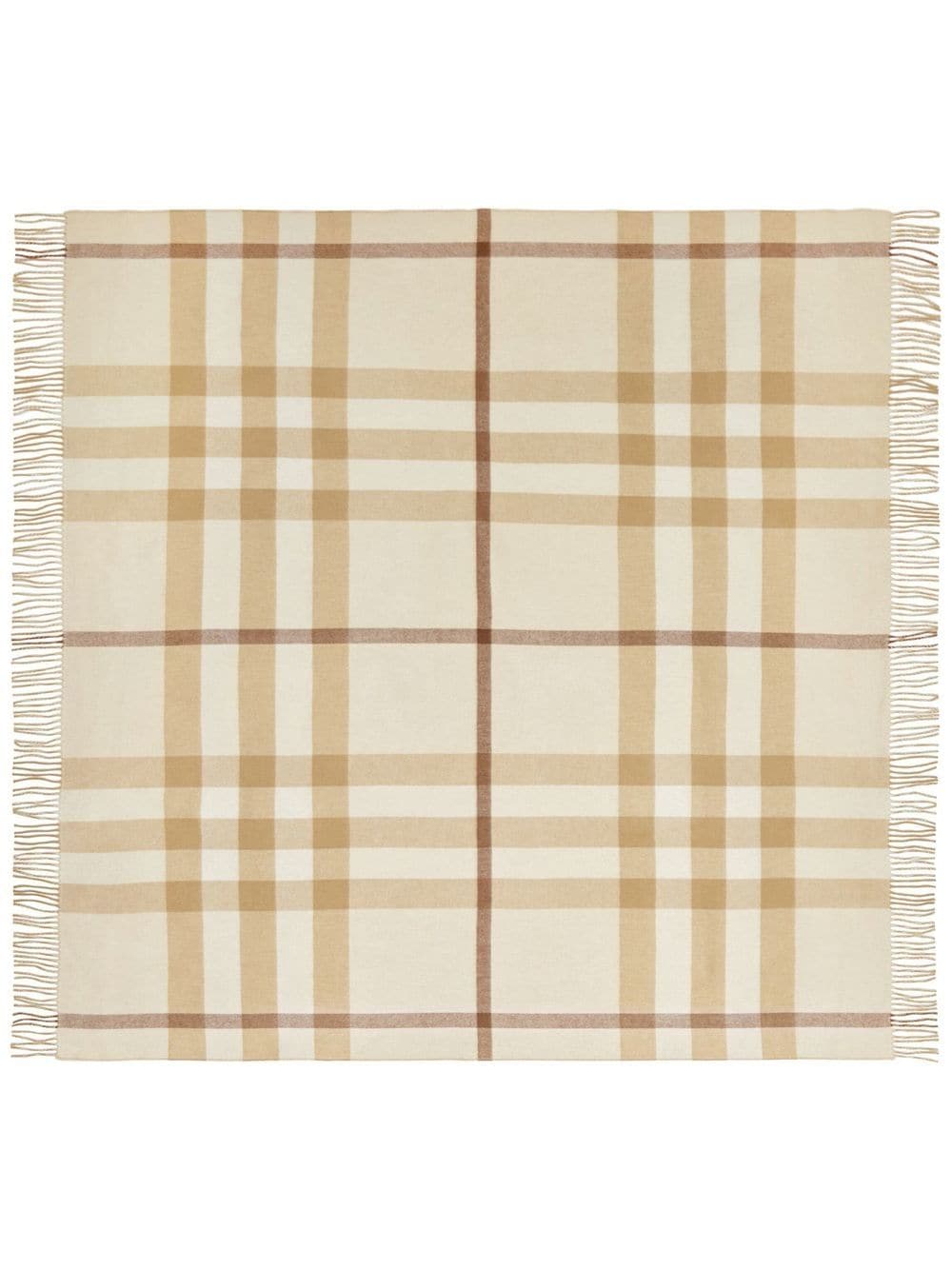 Burberry Kaschmirdecke mit Exaggerated-Check - Nude von Burberry