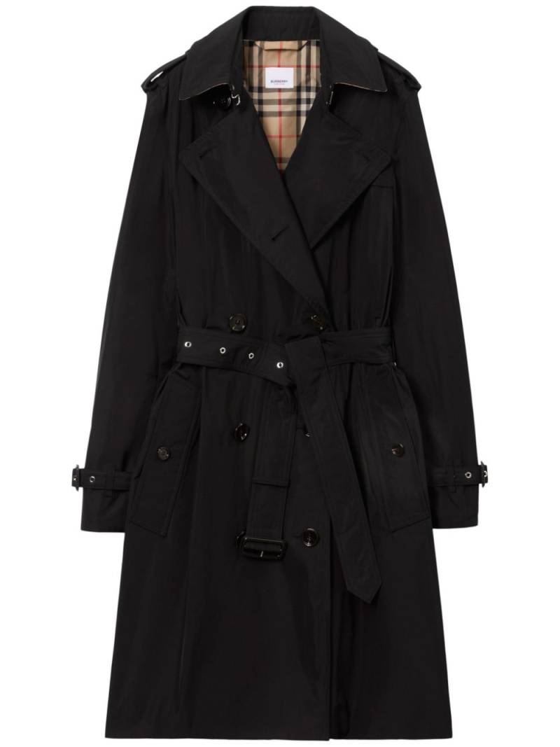 Burberry Doppelreihiger Trenchcoat - Schwarz von Burberry