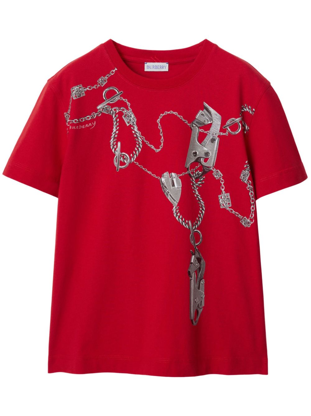 Burberry Knight Hardware T-Shirt - Rot von Burberry