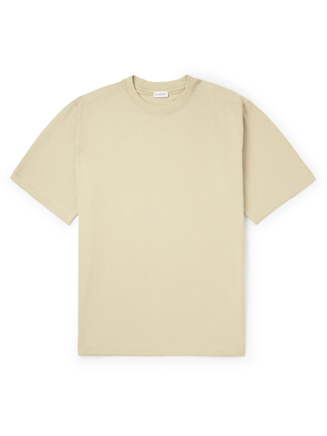Burberry - Logo-Embroidered Cotton-Jersey T-Shirt - Men - Neutrals - L von Burberry