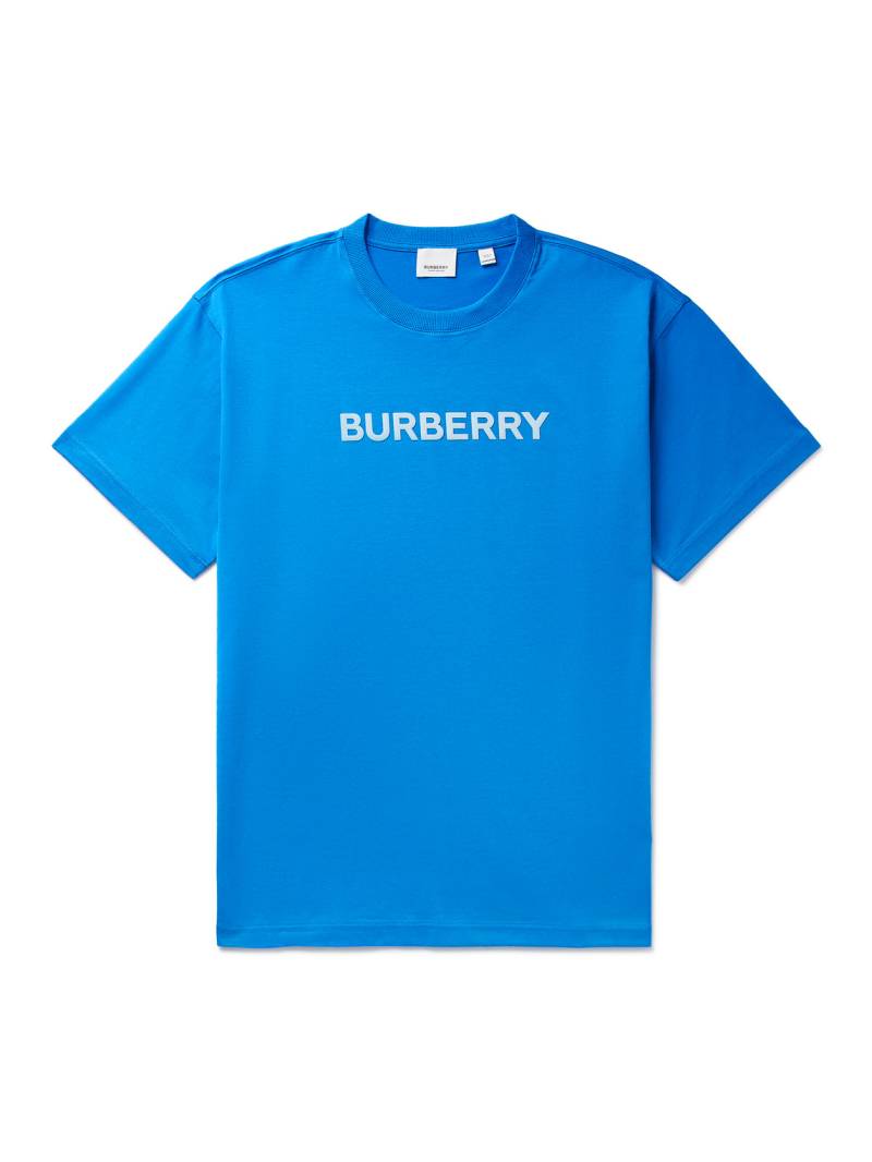 Burberry - Logo-Print Cotton-Jersey T-Shirt - Men - Blue - XL von Burberry