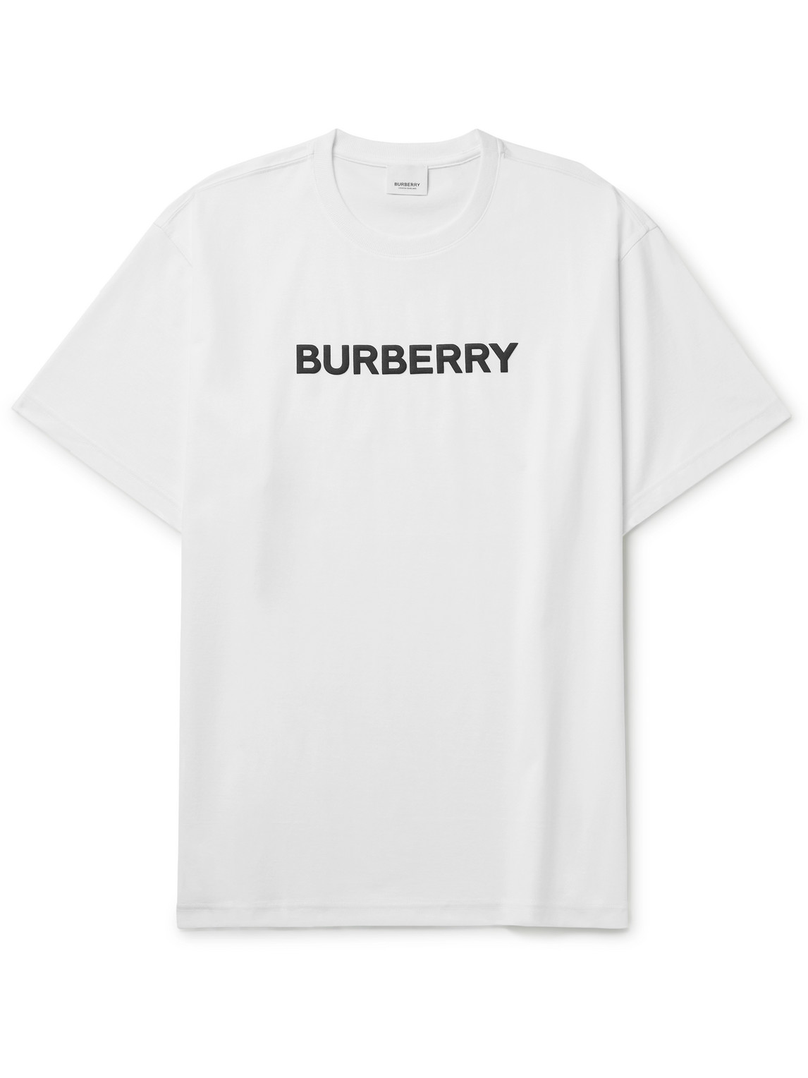 Burberry - Logo-Print Cotton-Jersey T-Shirt - Men - White - XXL von Burberry