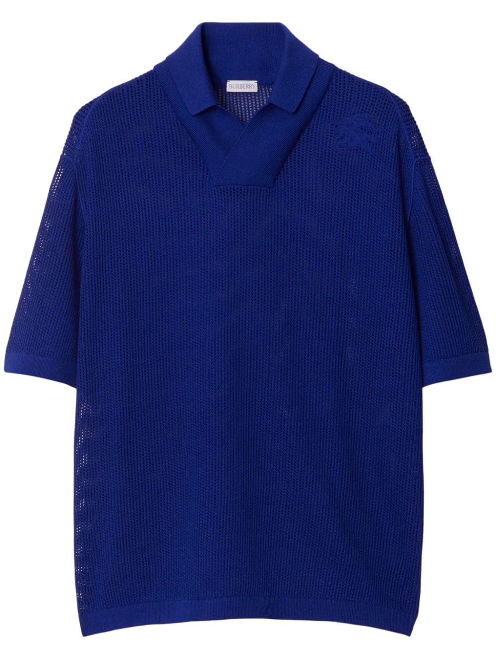 Burberry Poloshirt aus Mesh-Strick - Blau von Burberry